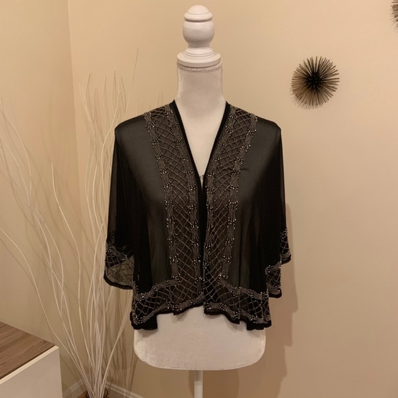 INC International Concepts Beaded Evening Kimono - Picture 2 of 4